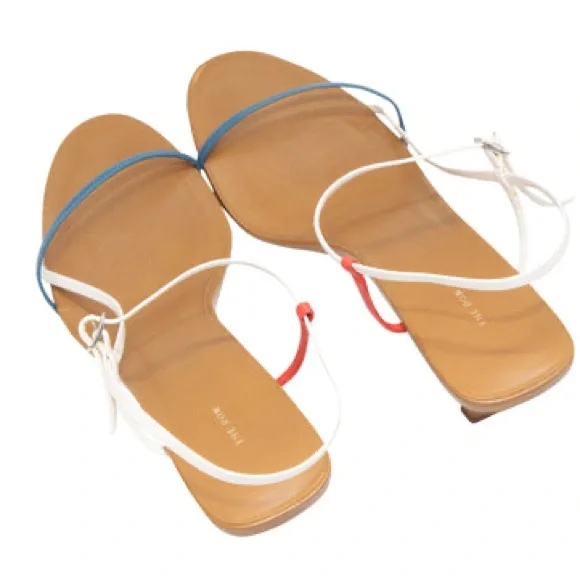 The Row Tan & Multi color Bare Heeled Sandals SZ 38 - Picture 3 of 5